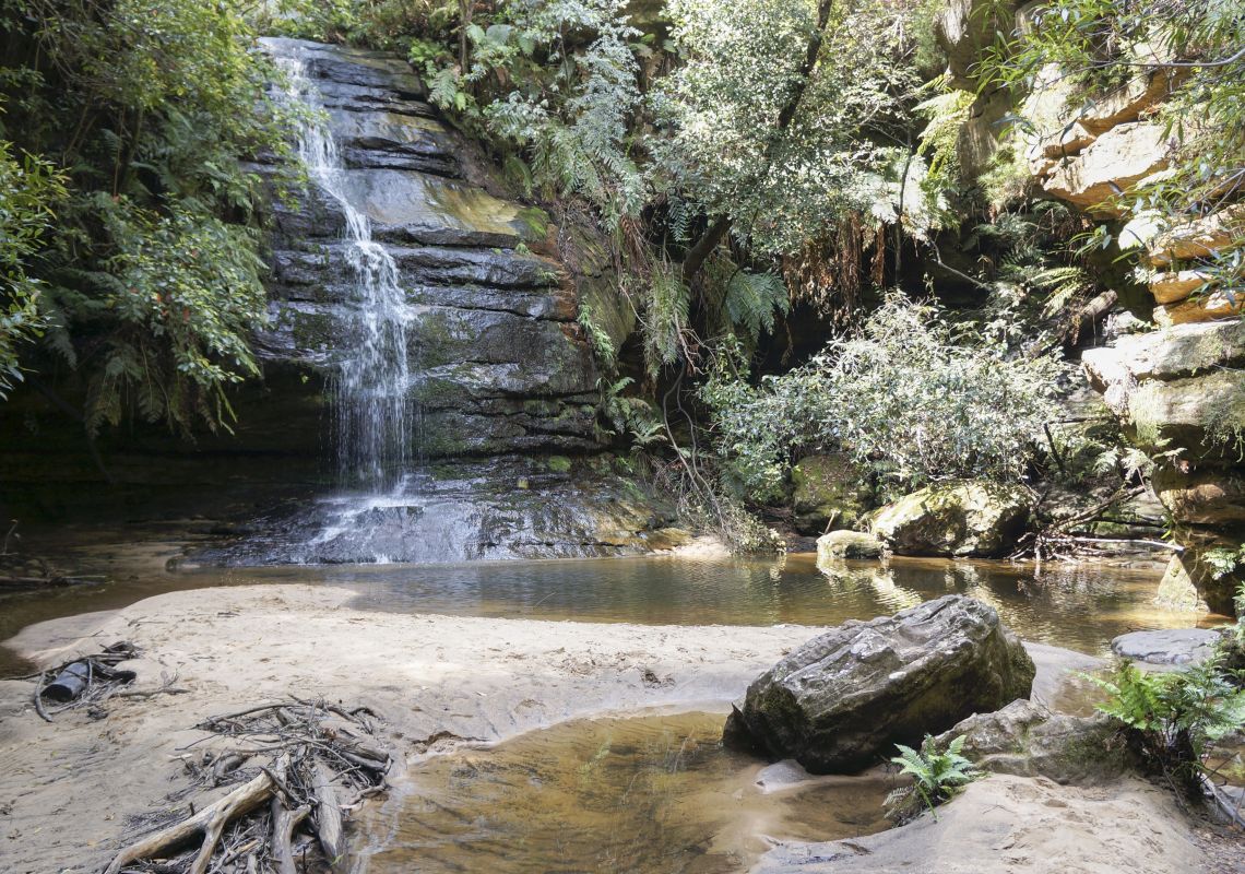 Cascades, Pool of Siloam, Lyrebird Dell Walking Track Blue Mountains National Park