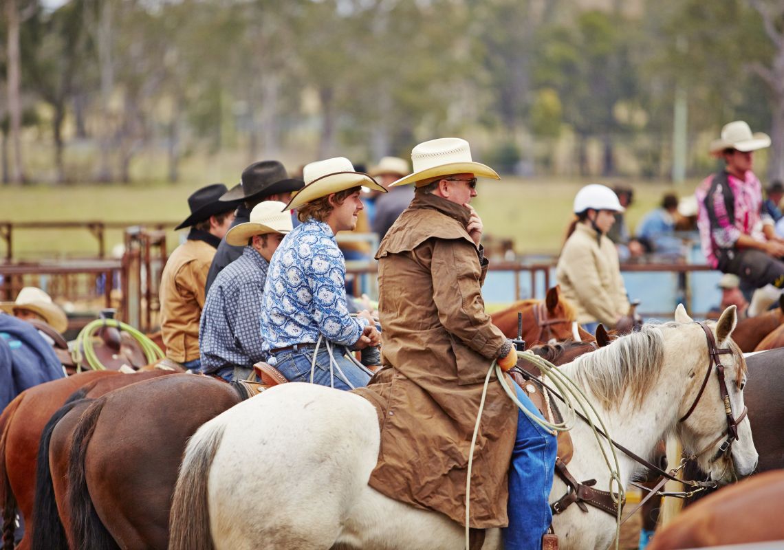 Cowboys at The Annual Gresford Rodeo & Campdraft, Dungog Festival, Dungog