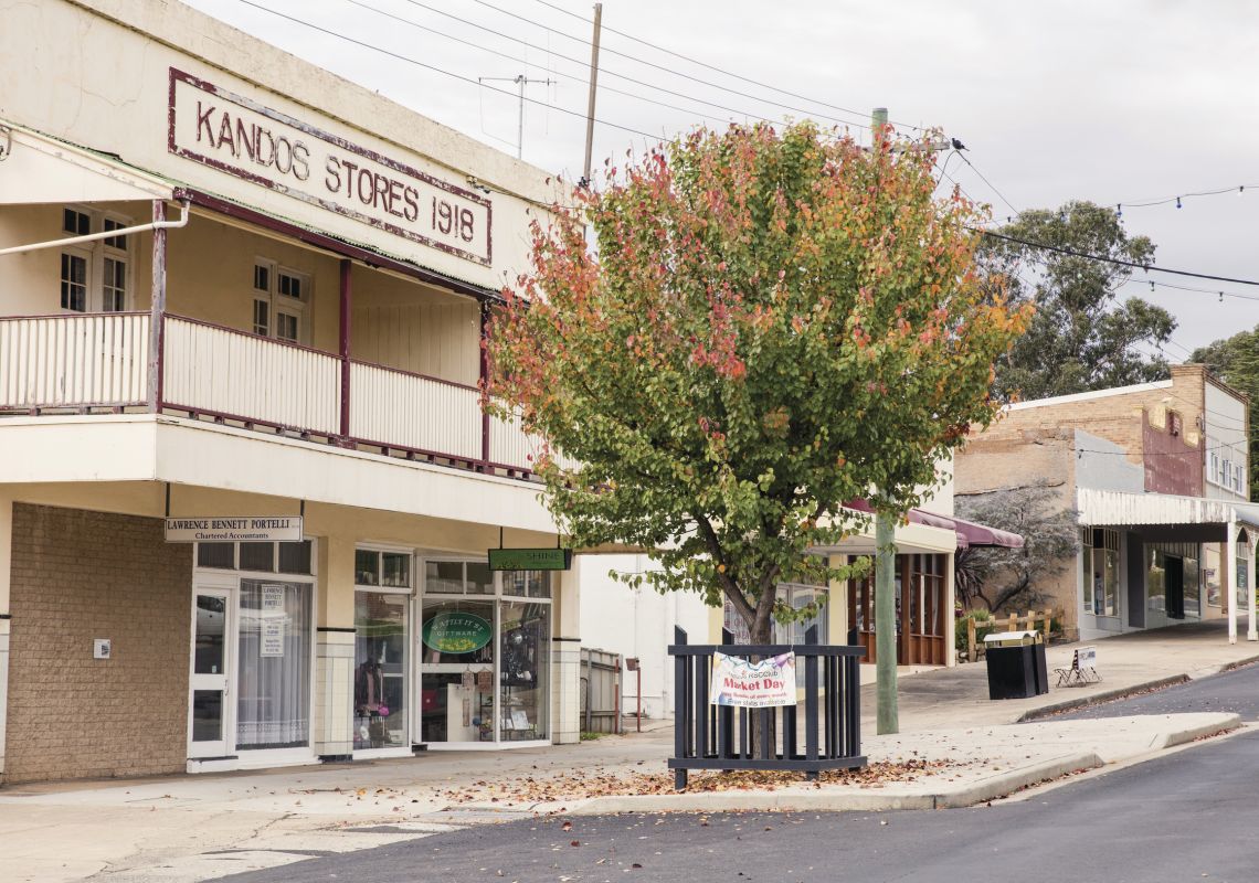 Historic country buildings in the country town of Kandos, Mudgee