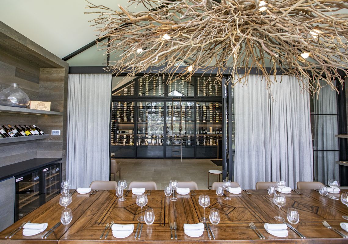 Guesthouse dining room available for meetings at the Spicers Vineyards Estate, Pokolbin.