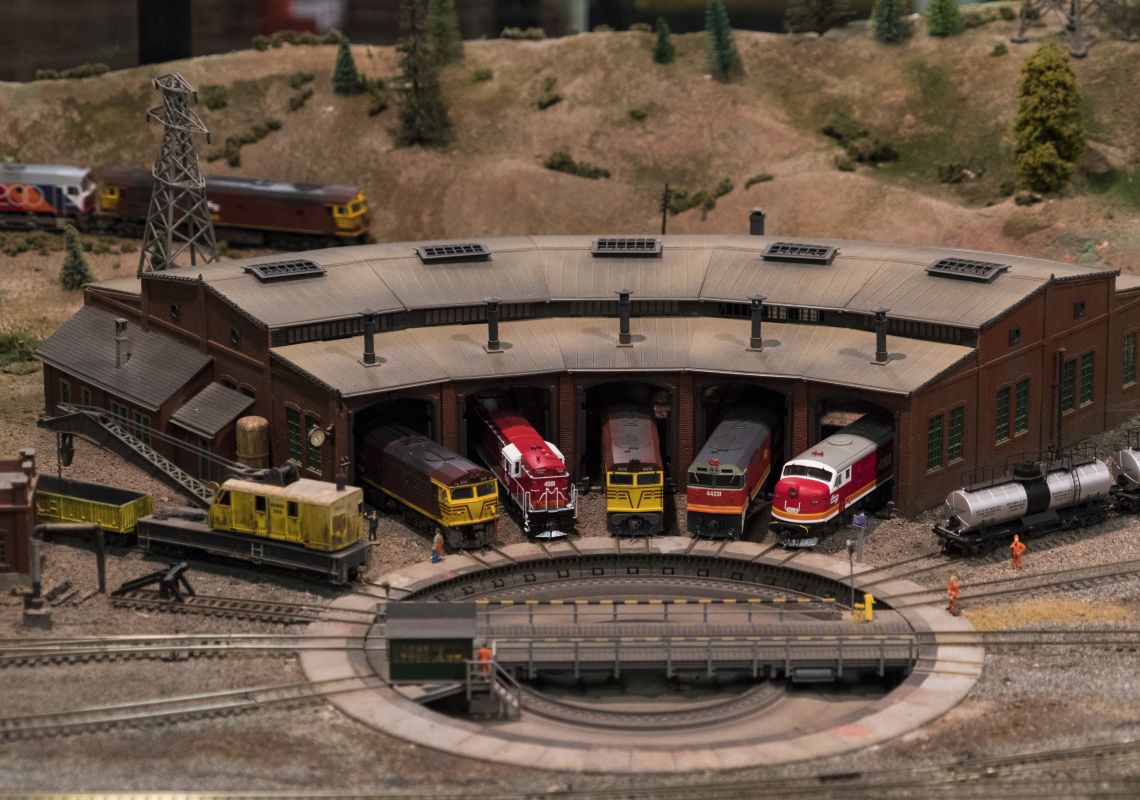 Model display of the Junee Railway Roundhouse Museum in Junee, Riverina