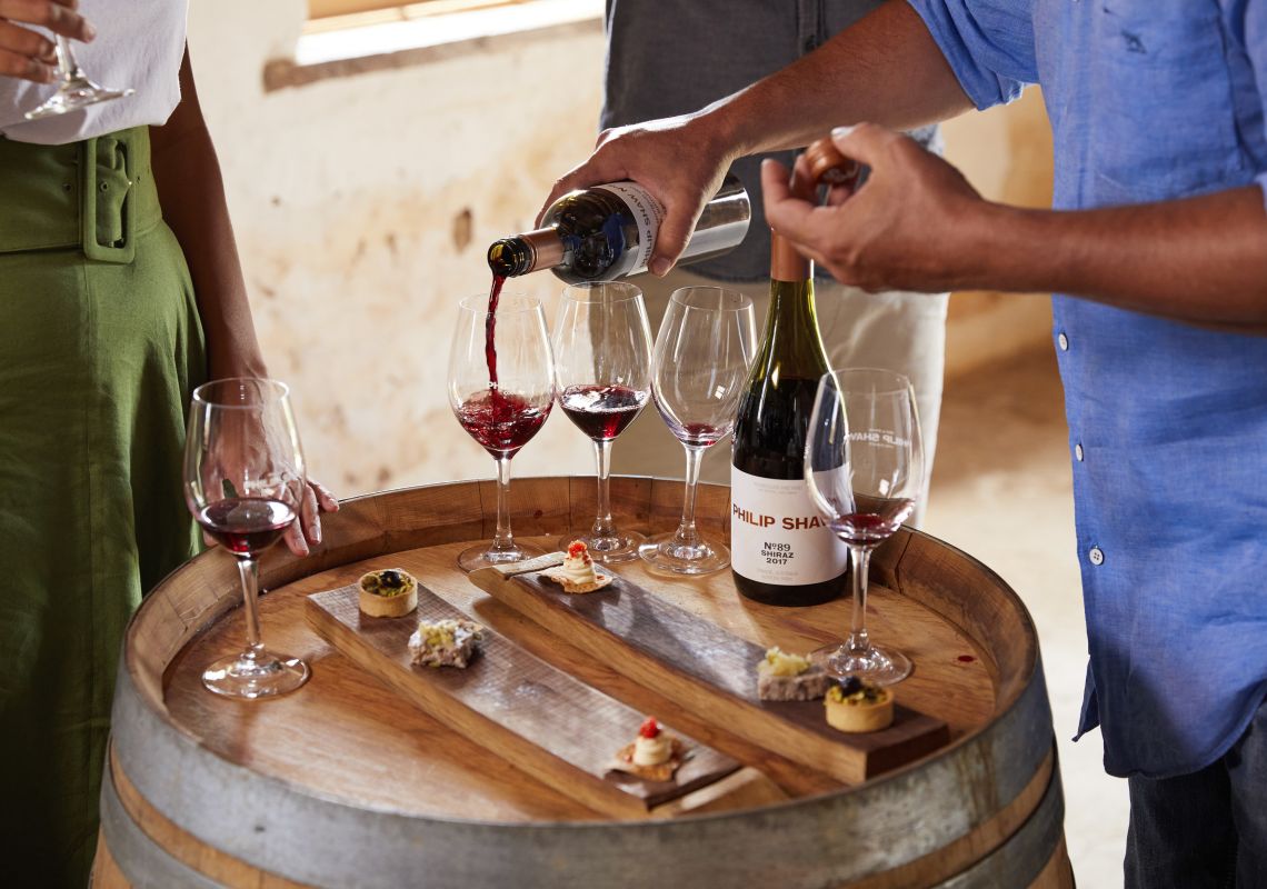 フィリップ・ショー・ワインズ（オレンジ）でのワインテイスティング