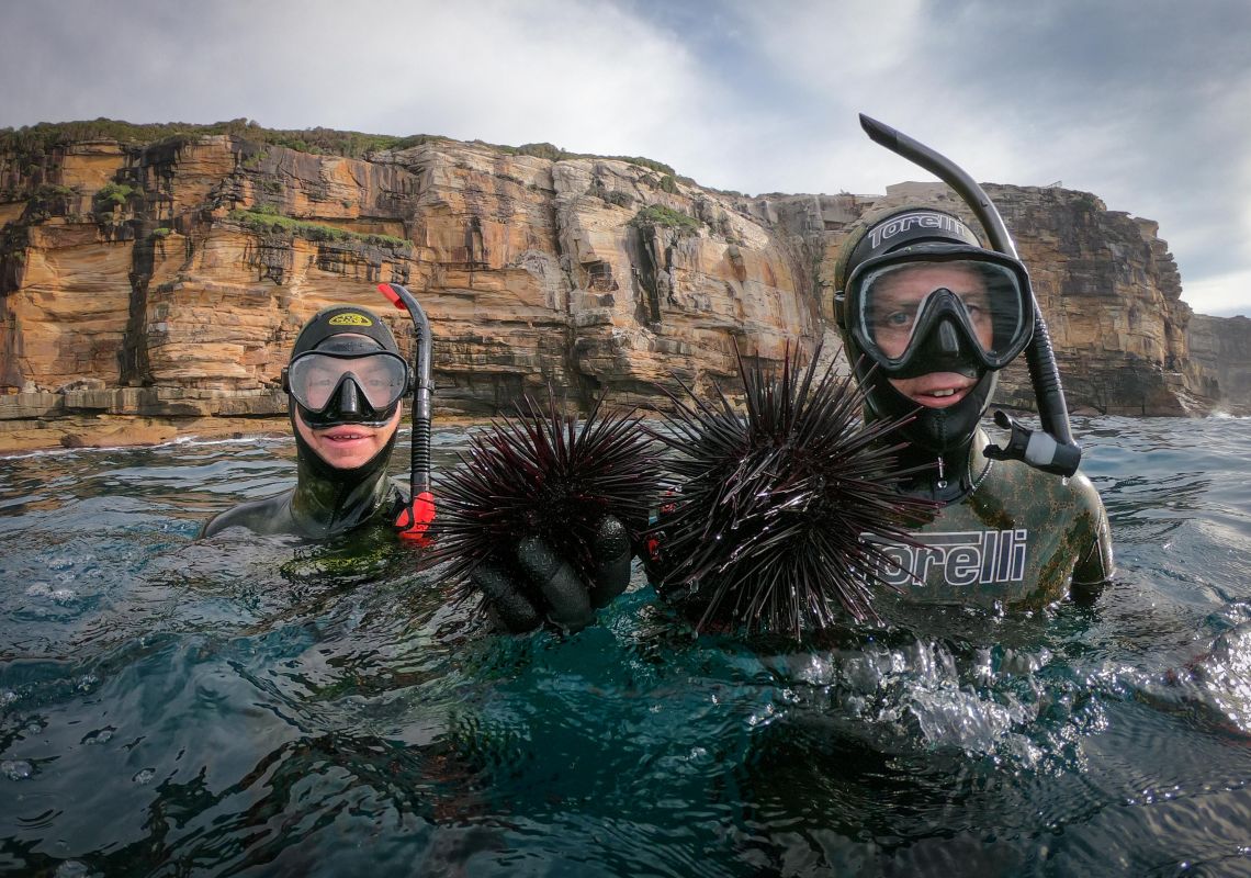 Craig Shephard - commercial sea urchin diver, Saltwater Harvest. Image Credit: Taste of Australia