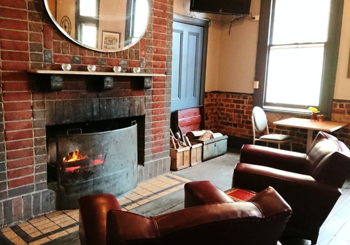 Small Dining Room with Original Fire Place at Royal Mail Hotel Braidwood, Braidwood, Queanbeyan