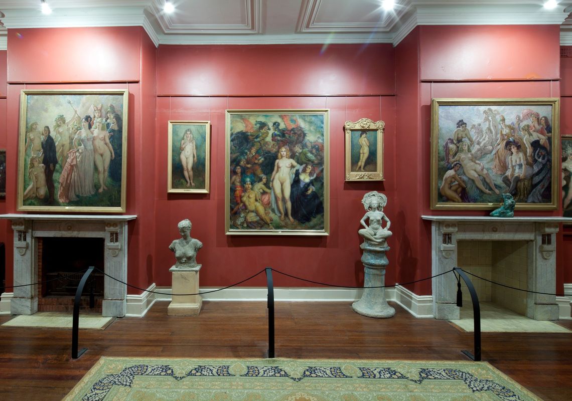 Oil Gallery at Norman Lindsay Gallery in Faulconbridge , Katoomba Area