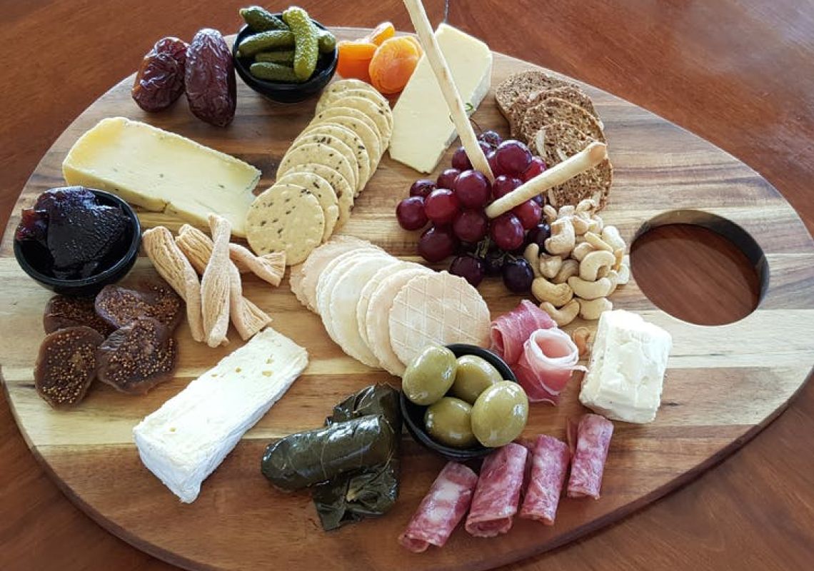 Antipasto board at Two Rivers Wines in Muswellbrook, Upper Hunter