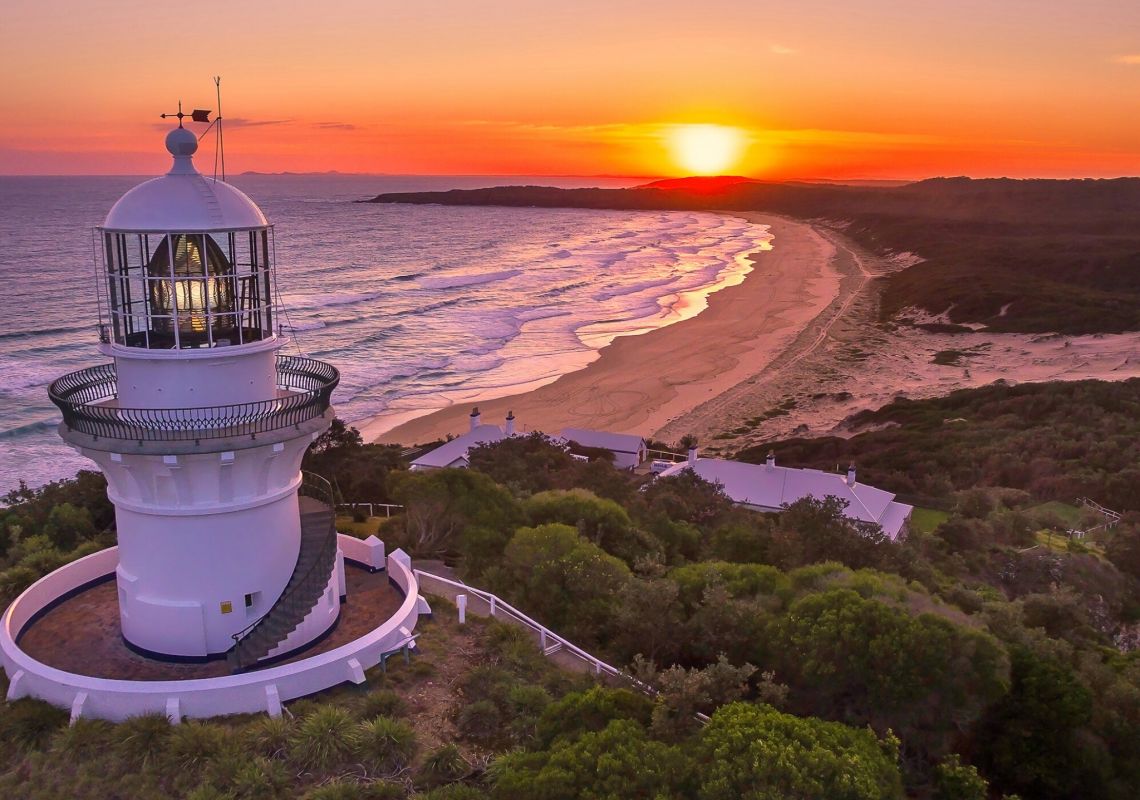 Lighthouse at Seal Rocks in Forster & Taree, North Coast