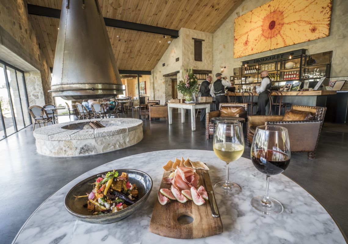 Food and wine available at Bendooley Estate, Berrima in the Southern Highlands