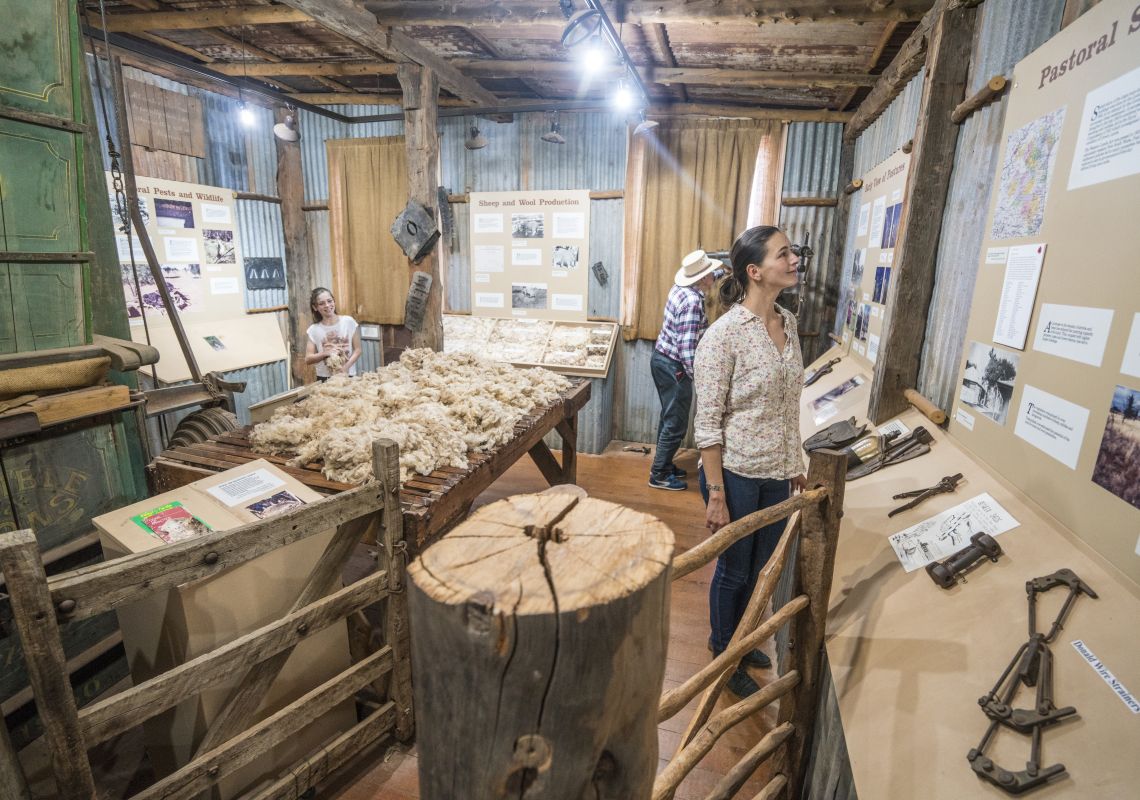 Family enjoying an educational visit to the Great Cobar Heritage Centre in Cobar