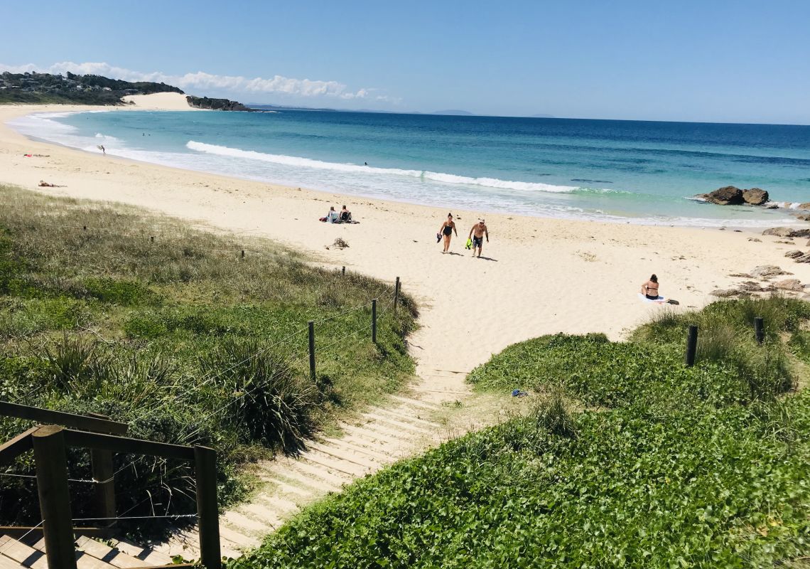 One Mile Beach at Forster in North Coast 