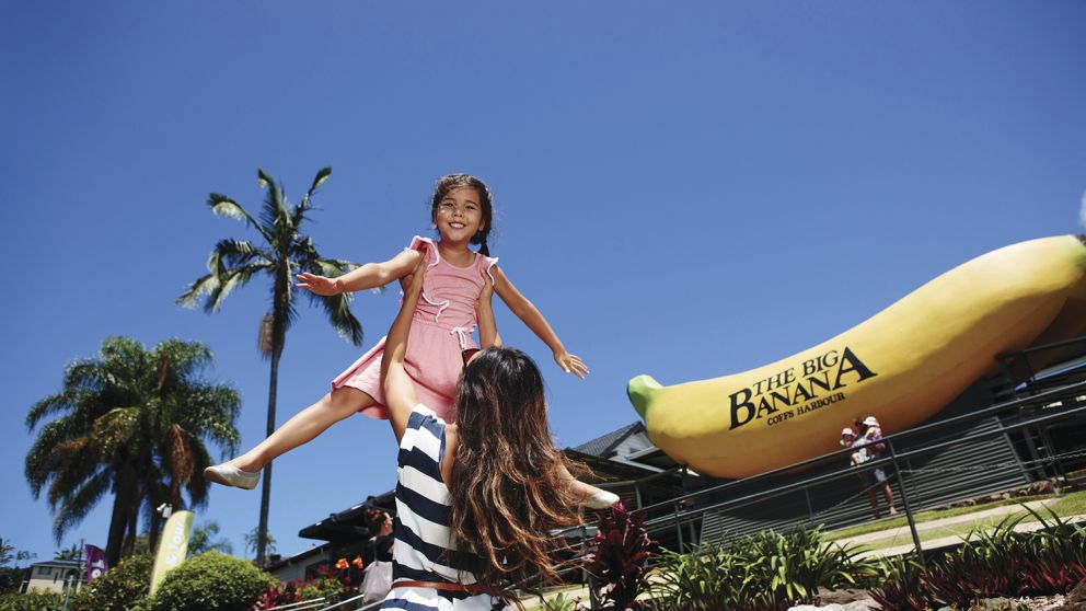 Family enjoying a day out at The Big Banana in Coffs Harbour