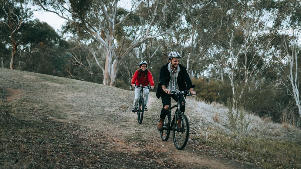 Mountain biking in The Murray, Country NSW