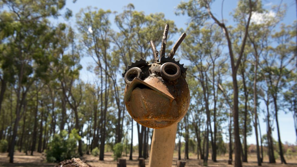 Rob Day sculpture located at New England Woodturning & Sculptures, Inverell 