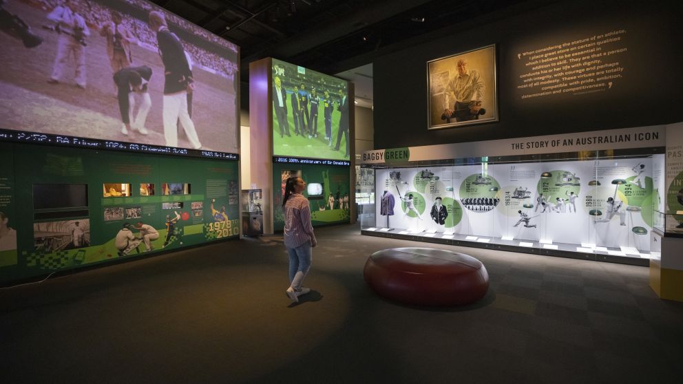 Women enjoying a visit to the Bradman Museum and International Cricket Hall of Fame, Bowral