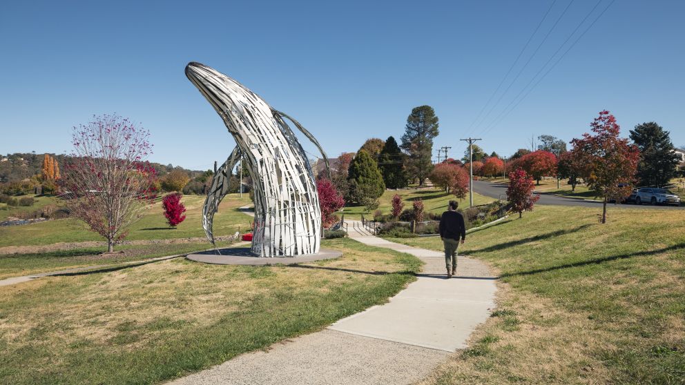 Sculpture on public display in the Walcha Open Air Gallery