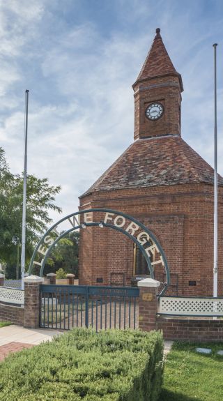 ANZAC memorial in Boorowa, located in the Hilltops region 