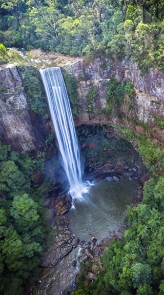 The majestic Belmore Falls at Morton National Park in the Southern Highlands