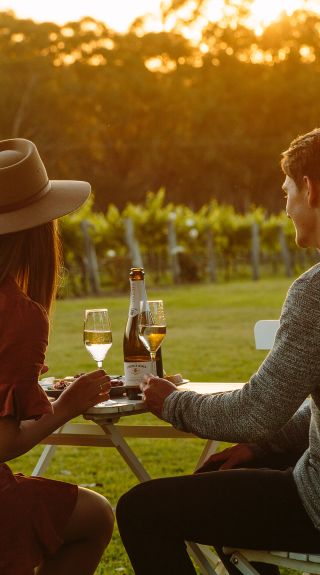 Dining by the vines at Spicers Vineyards Estate, Hunter Valley