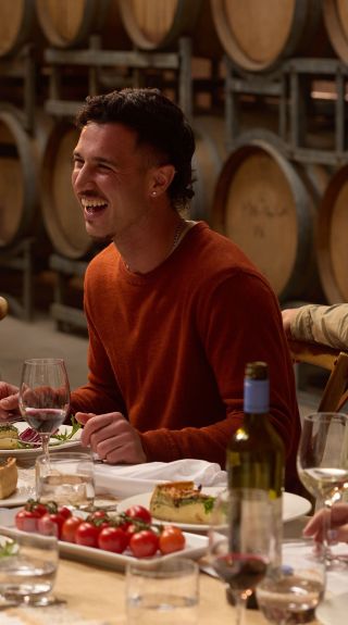  Friends enjoying a dining and wine experience, Ross Hill Wines, Orange