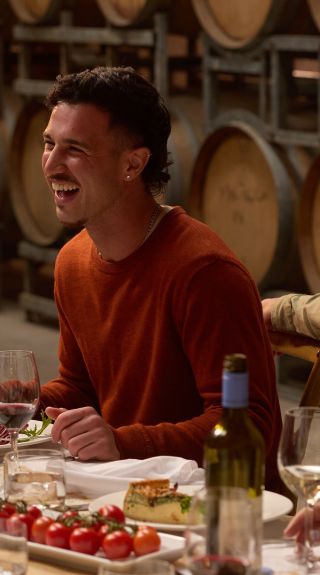  Friends enjoying a dining and wine experience, Ross Hill Wines, Orange