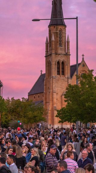  Mudgee Crowds enjoying the festival, Mudgee Food + Wine Festival, Mudgee