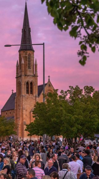  Mudgee Crowds enjoying the festival, Mudgee Food + Wine Festival, Mudgee