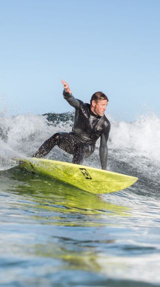 Man catching a wave, Surfing, Werri Beach