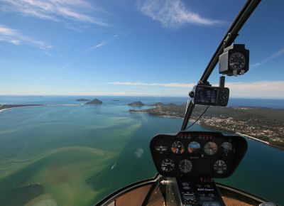 Skyline Port Stephens - Flying over Nelson Bay - Skyline Aviation