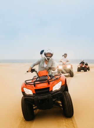 Quad Biking on Stockton Dunes, Port Stephens