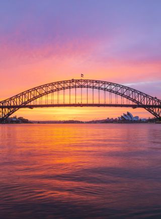 Sydney Harbour Bridge sunrise
