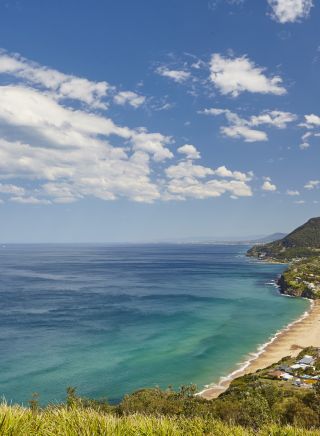 Scenic views from Stanwell Tops Lookout, Royal National Park, Sydney