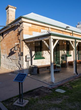 Exterior view of the Old Dubbo Gaol grounds, Dubbo 