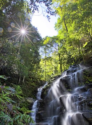 The picturesque Sylvia Falls in the Blue Mountains National Park, Wentworth Falls