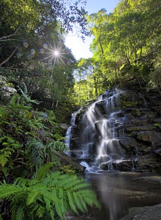 The picturesque Sylvia Falls in the Blue Mountains National Park, Wentworth Falls