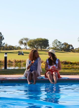 Swimming pool at Oaks Cyprus Lakes Golf Resort, Hunter Valley