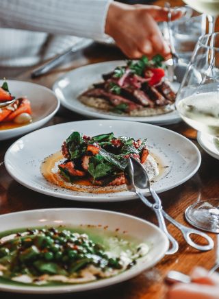Selection of dishes at The Union Bank, Orange