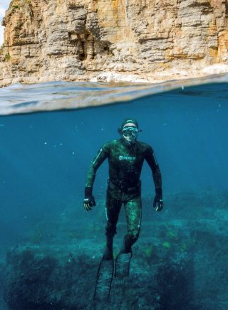 Freediver snorkelling in Jervis Bay with Dive Jervis Bay, South Coast