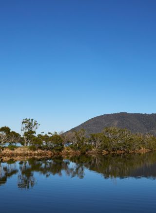 Scenic views across across Camden Haven Inlet, North Haven