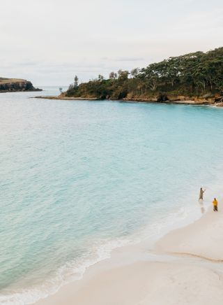 ジャービス・ベイのマレーズ・ビーチの航空写真