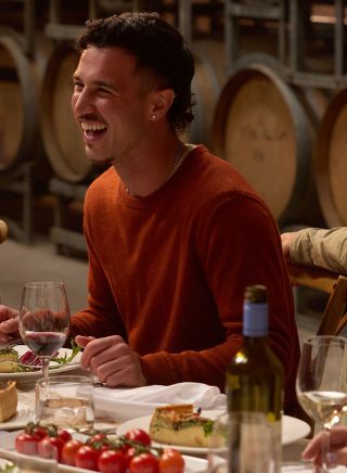  Friends enjoying a dining and wine experience, Ross Hill Wines, Orange