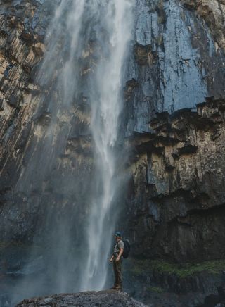 Malerische Landschaftsansichten von Wollumbin, Mount Warning und der Tweed Range