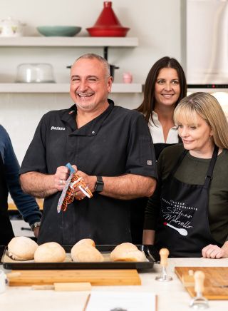  Chef showcasing dish to cooking class, Italian Cooking Experience with Stefano Marvello, Bowral