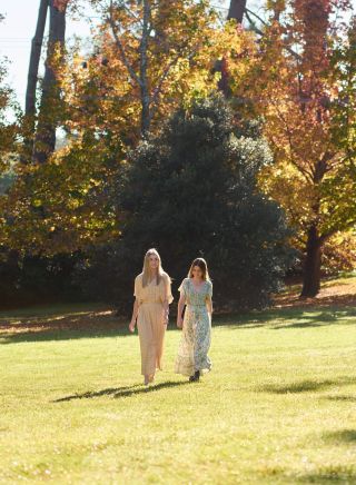 Friends walking, PepperGreen Estate, Berrima
