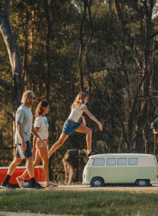 Family enjoys an afternoon walk , Nimbin Rainbow Walk, Nimbin - Credit: Visit Lismore