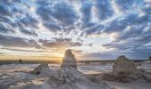 Spectacular outback landscapes showcasing the Walls of China in the World Heritage Mungo National Park 