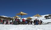 Blue skies and apres ski activities at the Charlotte Pass Snow Resort, Kosciuszko National Park