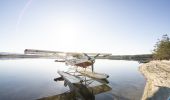 South Coast Seaplanes - Tuross Head - aircraft docked on the banks of Coila Lake - South Coast 