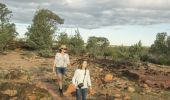 Mother and daughter enjoying a walk through Gundabooka National Park, south of Bourke - Outback NSW