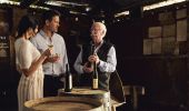 Couple enjoying a wine tasting experience with Ken Helm of Helm Wines, Murrumbateman