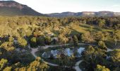 Aerial view of the farm Megalong Valley Farm, Megalong Valley